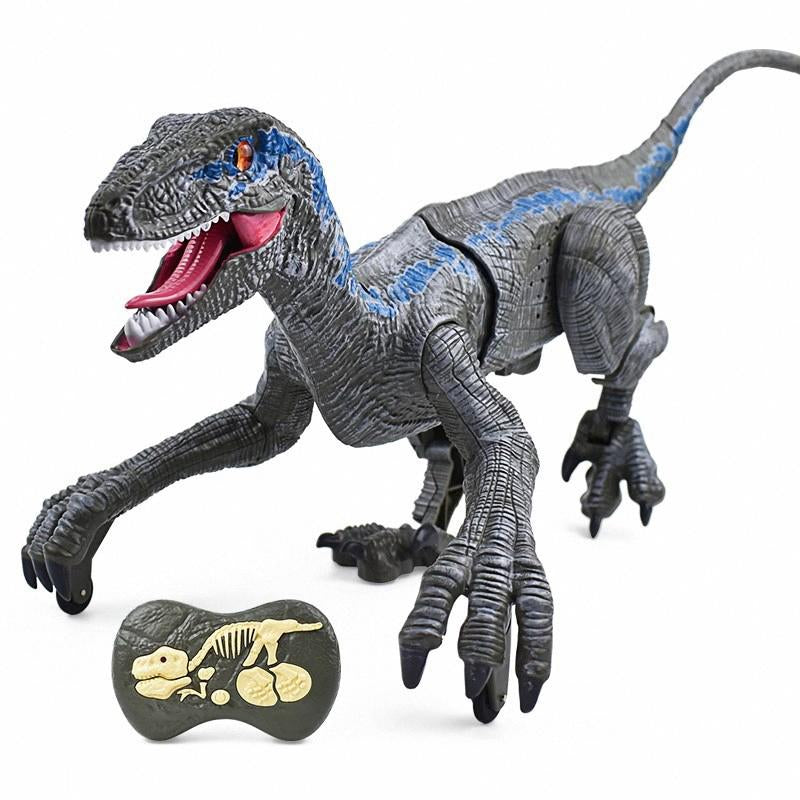 Walking Remote Control Dinosaur with 3D Eyes - Realistic Jurassic Toy & Rechargeable Fun for Christmas!