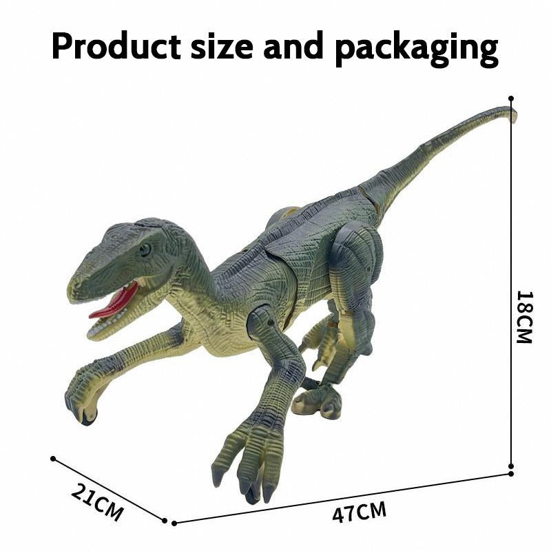 Walking Remote Control Dinosaur with 3D Eyes - Realistic Jurassic Toy & Rechargeable Fun for Christmas!